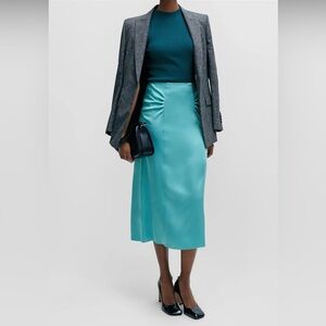 Hugo Boss ribbed Teal Tank Top